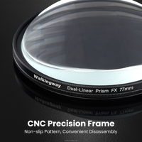 Filtre Prisme Double Face Effet Ghosting 82mm Professionnel pour Appareil Photo – Accessoire de Photographie en Verre Optique