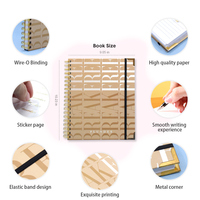 A4 A5 School Benutzer definierter Planer zum Drucken von Notizbüchern Hardcover Bound Journal Spiral Notebooks für Geschenke