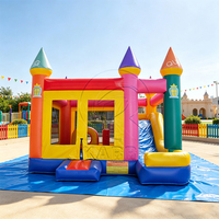 Château gonflable géant pour enfants avec toboggan, aire de jeux gonflable extérieure, maison de saut en PVC durable, fêtes d'anniversaire, divertissement en plein air, KARRY KR56500