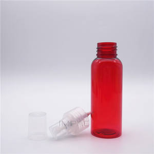 Botella Cosmética Redonda Pequeña Roja de Plástico Reciclado para <span class=keywords><strong>Viaje</strong></span>, Venta al por Mayor - Product Image 2