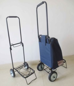Factory Price Steel Tube 0.6mm Wheel Diameter 14cm Folding Shopping <b>Trolley</b> <b>Luggages</b> Cart Shopping Cart Portable <b>Trolley</b> - Product Image 4