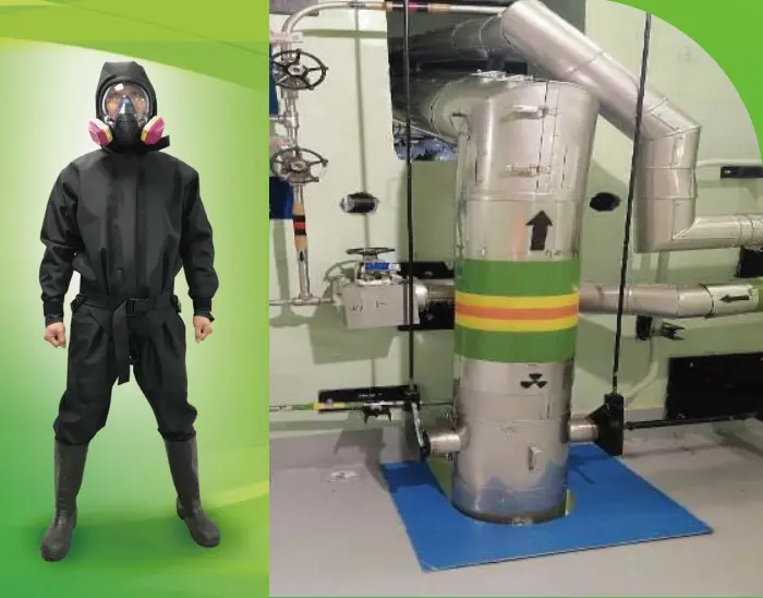 Tablier de protection en cas d'urgence nucléaire Vêtements résistants NBC Vêtements de sécurité personnels sans plomb résistants aux rayons gamma