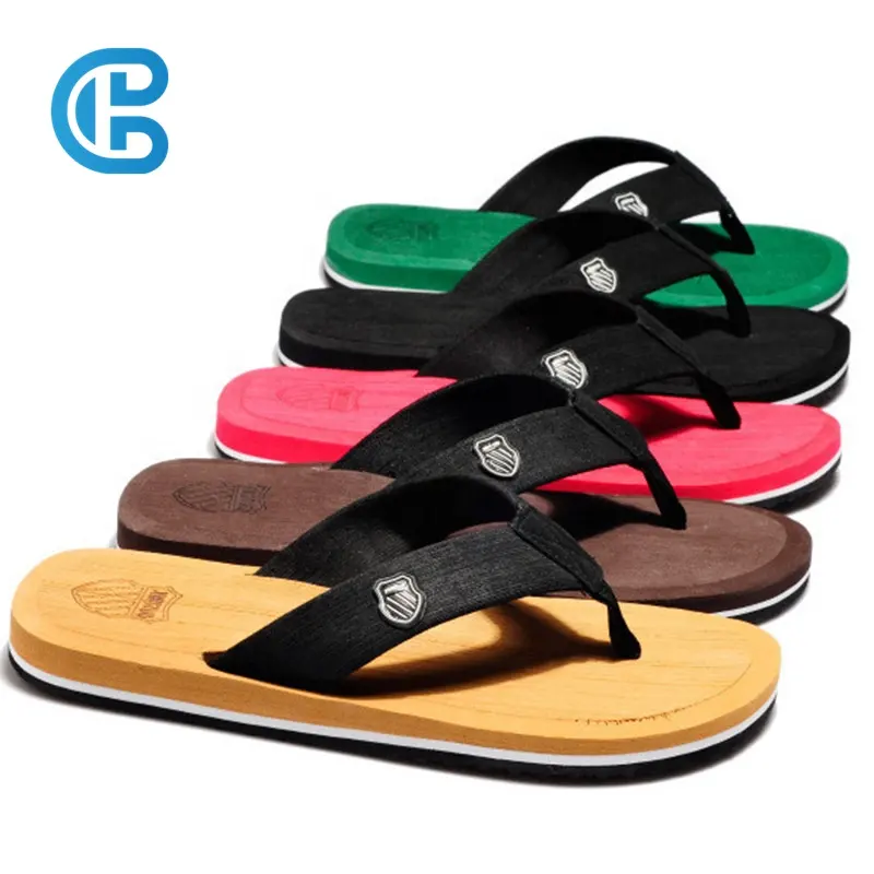 Barchon retail non-slip slippers shoes men indoor and outdoor striped color flip-flops slippers low price men's shoes