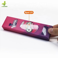 Caja de exhibición de producto de cartón blanco impreso con logotipo personalizado, caja doble de papel para cigarrillos con bolígrafo para fumar
