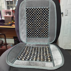 Coussin de siège auto en perles de bois 42x51 cm, massage et ventilation, pour siège avant, rafraîchissant, utilisation estivale - Product Image 4