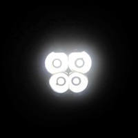 Lampe carrée LED étanche Emark R10 très populaire, 20W 12V 24V 2300lm, faisceau spot, éclairage de travail, tout-terrain, SUV, 4x4, camion