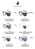 Lunettes de soleil photochromiques anti-lumière bleue UV400 avec charnière à ressort carrée et logo personnalisé Partagas Fashion pour hommes