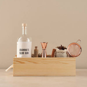 Bakır örgü süzgeç kiti kış baharat jüt çanta kişiselleştirilmiş noel cam kurutulmuş çilek Sloe Gin kiti - Product Image 5