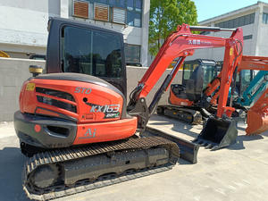 Original Mini Japón Kubota KX163 Excavadoras de orugas hidráulicas usadas 5 toneladas Excavadoras de cubo de segunda mano - Product Image 4