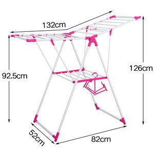 Tendedero Plegable de Piso a Techo para Baño, Portátil, Ecológico, para Toallas de Bebé y Ropa, 52*101*5cm - Product Image 6