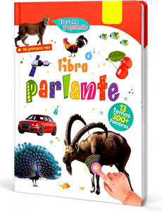 Livre sonore interactif bilingue espagnol et anglais de haute qualité personnalisé, 300 <span class=keywords><strong>mots</strong></span>, apprentissage précoce intelligent, pages tactiles, livre audio - Product Image 1