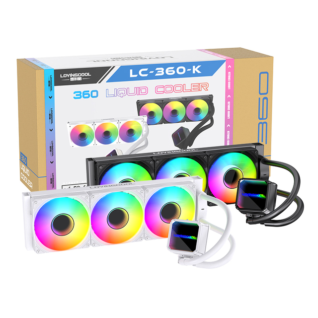 Lovingcool Cheap Price 360mm ARGB Water Cooled PC All-in-One Liquid CPU Cooler With Efficient PWM Control Pump for PC Gaming