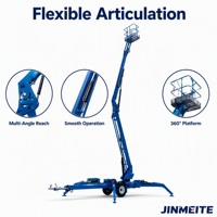 Nouvelle Plateforme Élévatrice Araignée Jinmeite Électrique/Diesel/essence pour Haute Altitude 8m-18m, Plateforme Compacte sur Chenilles 1200x800