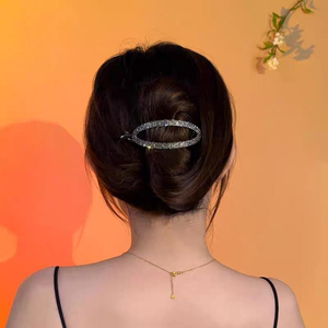 Nuevas Horquillas de Pelo con Diseño Simple y Exquisito, con Pedrería, Estilo Ligero y Lujoso para Mujer, Accesorios de Moda para el Cabello, Venta al Por Mayor - Product Image 1