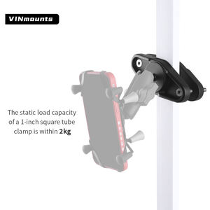 VINmounts Abrazadera de Tubo Cuadrado con Cabezal de Bola de 1 Pulgada, Compatible con Tubos de hasta 4.06 Pulgadas de Ancho, Adaptador de Montaje Ajustable para Venta al por Mayor VIN-CD-CCB02-1 - Product Image 4