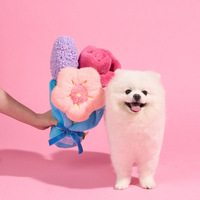 Pot de fleur animaux jouets en peluche interactif Durable mâcher plante grinçante jouets en pot pour chiens