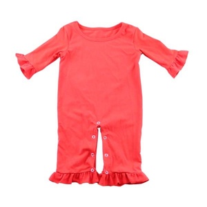 Combinaison pour bébé sans manches, respirante, en polyester/coton tricoté, pour l'été, vêtements pour ramper pour nouveau-nés, fermeture à boutons - Product Image 3