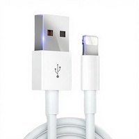 Cable de Carga Rápida USB de 2 Metros y 2.1A para iPhone 6-14 e Impresora, Conductor de Cobre Puro