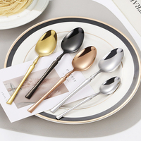 Ensemble de couverts en acier inoxydable de qualité supérieure, comprenant un couteau et une fourchette-cuillère, adapté à la cuisine et aux restaurants