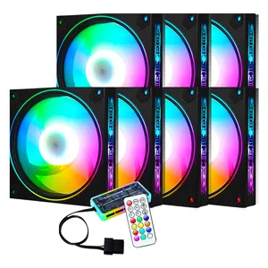Best Selling 120mm Computer Case LED Fan RGB Ventilador With 6pin ARGB Fan Controller Set For Gaming PC