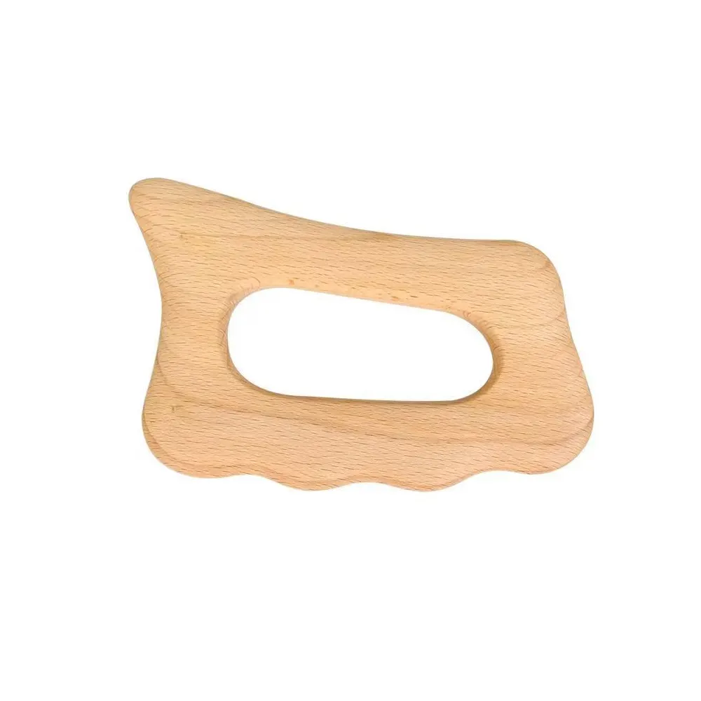 Herramienta de masaje de madera gua sha madera de haya natural guasha