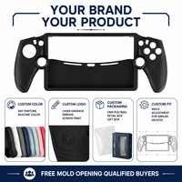 Étui de protection en silicone pour console de jeu portable, avec poignée diamantée et découpes intégrales, pour console de jeu PSP5