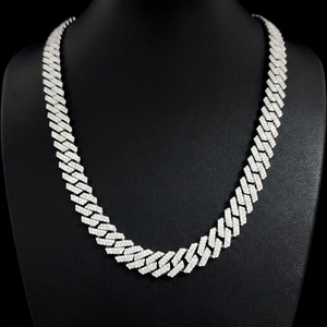 Élégante Chaîne Cubaine en Moissanite 10 mm Or 10K Argent 925 Couleur D VVS Coupe Excellente Style Hip Hop Unisexe Toutes Longueurs - Product Image 1