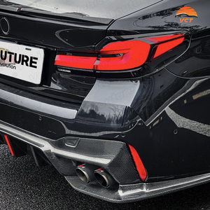 Sợi Carbon 3D Phong Cách Phanh Ánh Sáng Phía Sau Khuếch Tán Cho BMW 5 Series G30 M5 F90 Phía Sau Bumper Lip Splitter Spoiler - Product Image 4