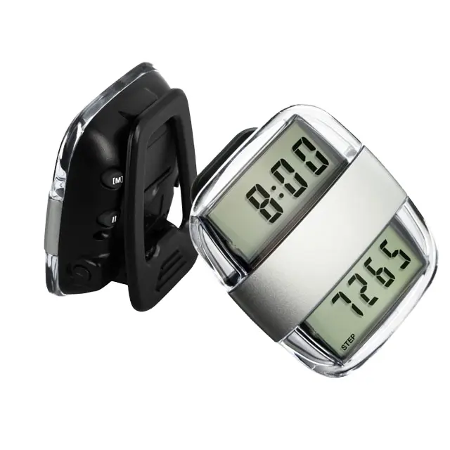 7 days memory Sport talking pedometer with time display