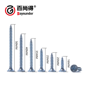 Tornillos Para Paneles De Yeso Autorroscantes De Rosca Gruesa Fina Con Cabeza De <span class=keywords><strong>Corneta</strong></span>, Precio De Fabrica Chapado En Azul - Product Image 2