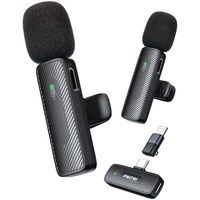 Offre Spéciale Mini Microphone Lavalier Sans Fil Portable K9 2.4G Rechargeable pour iPhone Android