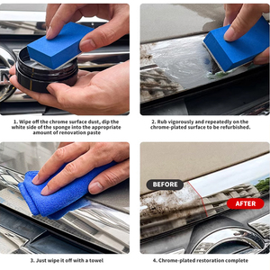Crème de réparation et de rénovation chromée pour <span class=keywords><strong>voiture</strong></span> Astree - Nettoyage rapide, élimination de l'oxydation, sans rinçage, 100g - Product Image 4