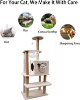 Arbre à griffer pour chat griffoir d'intérieur pour chat, maison de support Kitty Condo, jouets amusants pour chatons, maison de jeu pour animaux de compagnie