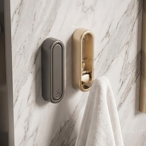 Folding Wall Mount Coat Hook Self-Adhesive Aluminum Alloy Hidden Coat Towel Wall Hooks Space-Saving - Product Image 2
