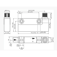 Encodeur linéaire SICK TTK70-HXA0-K02 1037434, vente chaude, pour bande magnétique, non inclus dans la livraison, voir le dessin dimensionnel