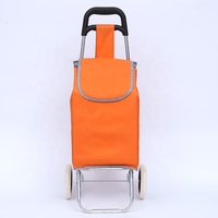 Chariot de supermarché de camping le plus vendu, chariot portable en tissu Oxford, chariot de courses