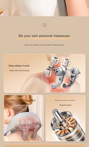 Huangtai HT-SN040 Wireless Shiatsu <b>Kneading</b> Back Neck Shoulder Massage <b>Machine</b> with Plastic Body for Comfortable Use - Product Image 4