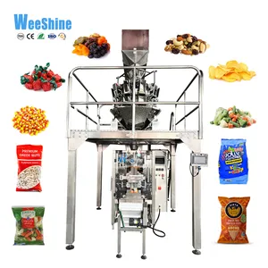 Automatic Vertical Small Snacks Potato Chips Popcorn Nuts Grain Packaging Machine