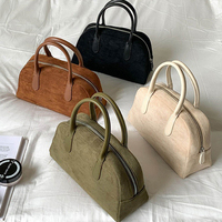 Sacs à main personnalisés pour femmes en daim imperméable, forme oreiller, fermeture éclair, capacité 2-2,9 L, sans bandoulière, fabricant chinois en gros