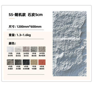 Oferta Especial en Arte de Cuero con Piedra de Poliuretano, Revestimiento Exterior de Pared Cultural de Poliuretano Artificial, Grueso y Ligero, Venta Directa de Fábrica - Product Image 6