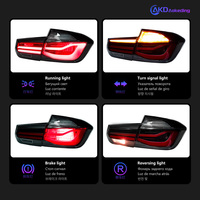 Feux arrière BBA Car Styling pour BMW Série 3 F30, feux arrière LED 2012-2019, lentille de projecteur haute puissance, signal dynamique DRL, pièces automobiles