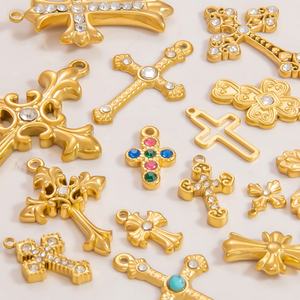 Colgantes y Dijes de Moda de Acero Inoxidable de Alta Calidad con Oro de 18K para Joyería DIY de Mujer, Accesorios para Collares y Pulseras - Product Image 1