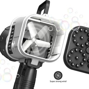 Juego al aire libre para niños <span class=keywords><strong>Summy</strong></span> Blower Boom Big Bubbles Machine Maker Light Flash 64 Hole Launcher Bazooka Rocket Bubble Gun - Product Image 5