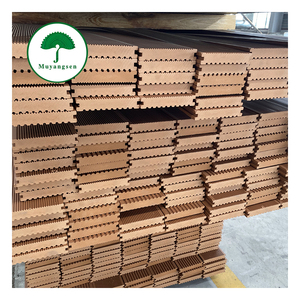 Descuento por Compra al por Mayor: Tarima de Madera Sintética WPC Antideslizante, Resistente al Desgaste, con Rayas Verticales, <span class=keywords><strong>S</strong></span>ólida, de Tabla Ancha, para Puentes de Jardín - Product Image 1