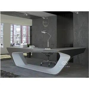 Guangdong furniture financial office desk design ceo artificial stone office desk