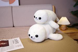 Doldurulmuş hayvan-rahatlatıcı arkadaşı-Ultra yumuşak hayvan peluş oyuncak deniz hayvanları-50cm 2 Asst. Yalan mühürler - Product Image 4