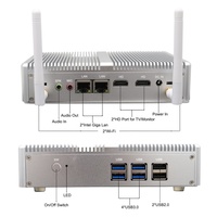 Mini PC Gamer sans ventilateur I7 I5 7200U I3 4020Y DDR4/DDR3 Win10 Pro Linux HTPC VGA HD WiFi Gigabit Lan 8+256 Go Barebone Nuc Computer