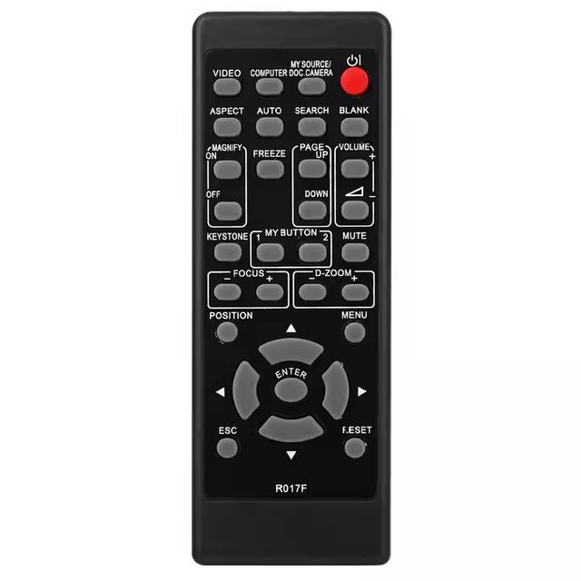 Replacement Remote Control Compatible with Hitachi LED Projector CP-A302WN CP-AW2519N CP-AW312WN R017F Remote Controller RCU010