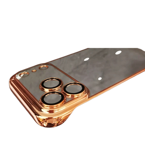 Thích hợp cho iphone17 siêu mỏng trường hợp điện thoại di động mà không có biên giới 16 mạ điện cứng 15Promax trong suốt Protec - Product Image 1