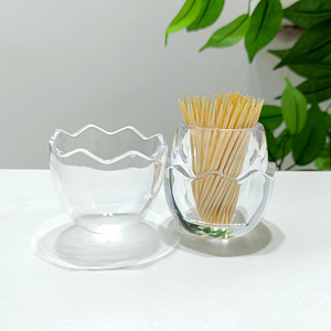 Contenitori per Stuzzicadenti in Plastica Trasparente, Dispenser Carino per Stuzzicadenti, Porta Stuzzicadenti in Acrilico a Forma di Uovo - Product Image 4